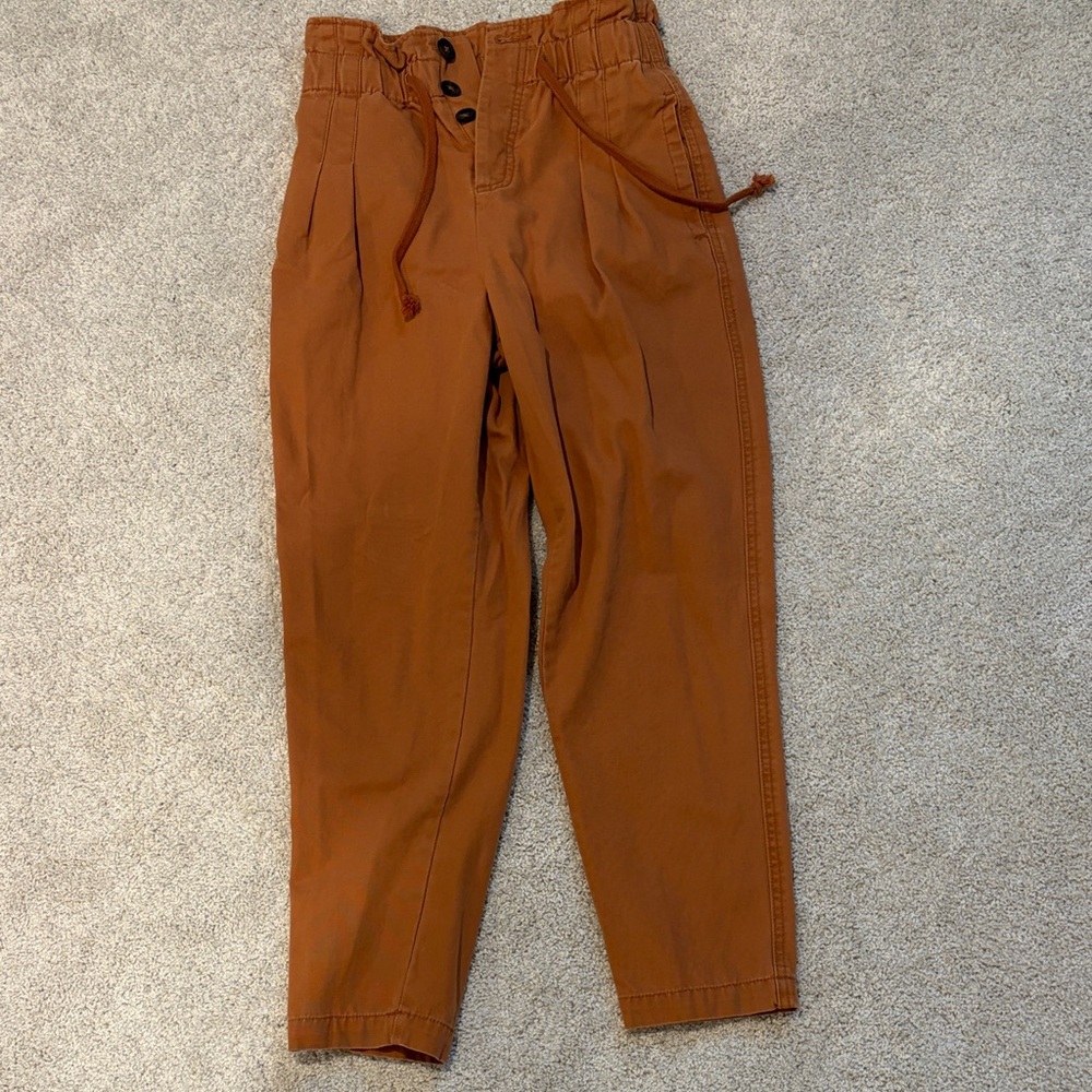 Forever 21 Women's Burnt Orange Straight Leg Pants